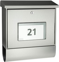 Thumbnail - BURG WÄCHTER Briefkasten Malaga 75330 silber