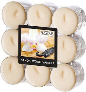 18 FLAVOUR by GALA Teelichter elfenbein Sandelwood-Vanilla