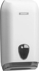 KATRIN Toilettenpapierspender für Einzelblatt 92582 weiß Kunststoff, 1 St.