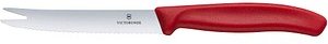 VICTORINOX Wurstmesser Swiss Classic silber, rot, Klinge: 11,0 cm, 1 St.