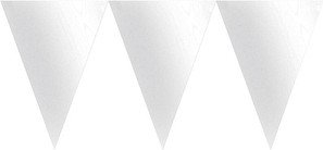 amscan® Wimpelkette weiß 1 St.