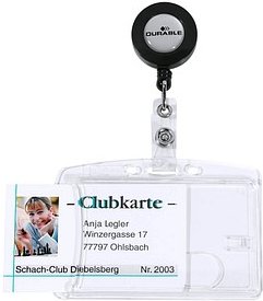 Thumbnail - DURABLE Namensschilder mit Jojo 8,5 x 5,4 cm, 10 St.