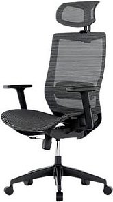 FlexiSpot Bürostuhl BS4 Stoff grau, Gestell grau