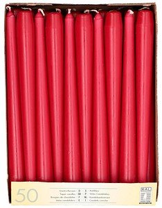 Thumbnail - STARPAK Kerzen bordeaux, 50 St.