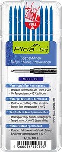 Pica Dry Wasserstrahl 4041 Ersatzminen für Tieflochmarker-Bleistift blau 2,8 mm, 10 St.
