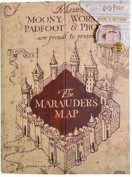 BlueSky Notizbuch Harry Potter - Karte des Rumtreibers A5 liniert, mehrfarbig Hardcover 80 Seiten