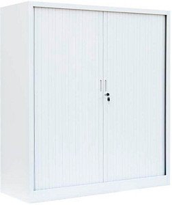 Thumbnail - LÜLLMANN Schiebetürenschrank, 555147 signalweiß 2 Fachböden 120,0 x 45,7 x 135,0 cm