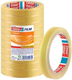 tesa STANDARD Klebefilm transparent 15,0 mm x 66,0 m 10 Rollen