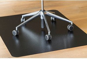 clear style Bodenschutzmatte für glatte Böden Black rechteckig, 122,0 x 92,0 cm