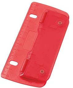 WEDO Taschenlocher rot, 1 St.