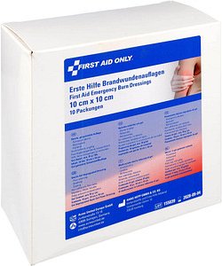FIRST AID ONLY® Brandwunden-Kompressen P-91400 00 transparent, 10 St.