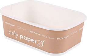 NATURE Star Einweg-Menüschalen Only Paper 0,75 l, 50 St.