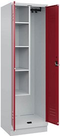 CP Putzmittelschrank Classic PLUS 080120-00 S10001 lichtgrau, rubinrot 60,0 x 50,0 x 195,0 cm, aufgebaut, 1 St.