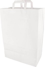 50 PAPSTAR Papier-Tragetaschen weiß 32,0 x 44,0 cm