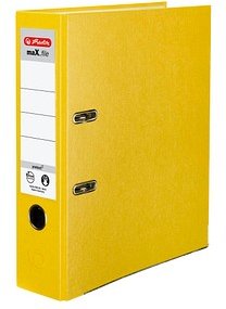 herlitz maX.file protect Ordner gelb Kunststoff 8,0 cm DIN A4
