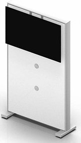 Quadrifoglio Trennwand Box Screen, weiß 101,5 x 178,5 cm, 1 St.