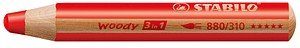 STABILO woody 3 in 1 Buntstift rot, 1 St.