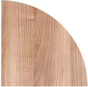 HAMMERBACHER Verbindungsplatte Savona nussbaum, dreieckig abgerundet 80,0 x 80,0 x 2,5 cm