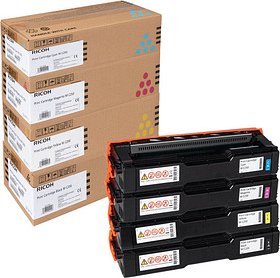 RICOH M C250 schwarz, cyan, magenta, gelb Toner, 4er-Set