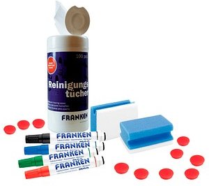 FRANKEN Glas-Magnettafel Zubehör-Set 03 17 Teile