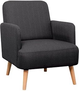 meet powered by PAPERFLOW Besuchersessel Brooks FTBRO.23.11 anthrazit Stoff, 1 St.