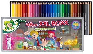 Thumbnail - JOLLY SUPERSTICKS Magic KKL BOXX Buntstifte farbsortiert, 48 St.