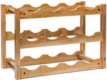 Thumbnail - relaxdays Weinregal braun 42,0 x 21,0 x 28,0 cm, 1 St.