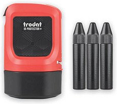 trodat Datenschutz-Rollstempel ID Protector+ selbstfärbend schwarz ohne Logo, 1 St.