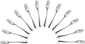 HEPP Dessertgabeln Contour silber, 12 St.