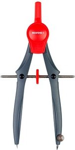 Kores® Zirkel Cirkos grau-rot, 1 St.