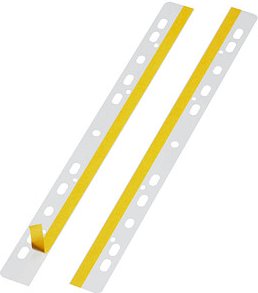 50 DURABLE Heftstreifen, selbstklebend FILEFIX® glasklar Kunststoff