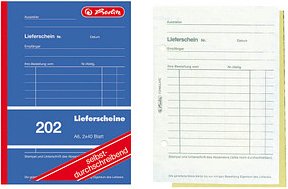 Thumbnail - herlitz Lieferschein mit Empfangsschein Formularbuch 202, 1 St.