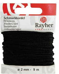 Rayher Schmuckkordel schwarz