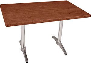 Garden Pleasure BRENTA Bistrotisch rechteckig Spanplatte dunkelbraun 120,0 x 80,0 x 74,0 cm, 1 St.