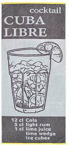 Dyckhoff Strandtuch CUBA LIBRE grau 80,0 x 180,0 cm