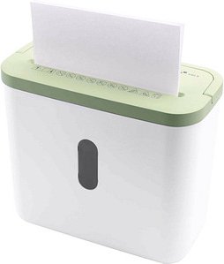 Thumbnail - GENIE 440 X Aktenvernichter mit Partikelschnitt P-4, 4 x 38 mm, bis 4 Blatt, weiß/grün