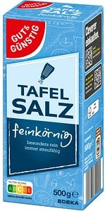 GUT&GÜNSTIG TAFELSALZ Salz, 500,0 g