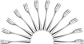 HEPP Kuchengabeln Contour silber, 12 St.