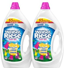 Weißer Riese Color Waschmittel flüssig, 2 x 2,925 l