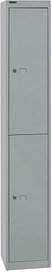 Thumbnail - BISLEY Spind silber CLK122355, 2 Schließfächer 30,5 x 30,5 x 180,2 cm