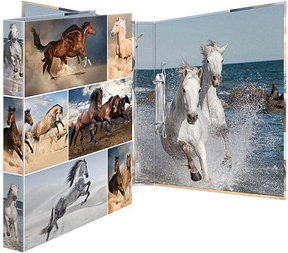 HERMA Animals Pferde Ringbuch 2-Ringe Motiv 3,5 cm DIN A4, 1 St.