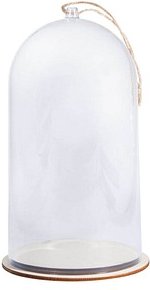 Rayher Kunststoffglocke transparent mit Sockel Ø 11,0 cm, 1 St.