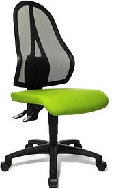 Thumbnail - Topstar Bürostuhl Open Point P, OP100 G05 Stoff grün, Gestell schwarz