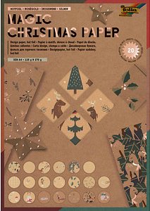 folia Motivblock Magic Christmas Paper farbsortiert 115/270 g/qm 20 Blatt
