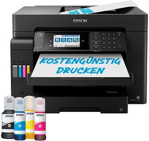 AKTION: EPSON EcoTank ET-16605 4 in 1 Tintenstrahl-Multifunktionsdrucker schwarz mit 100 Euro CashBack