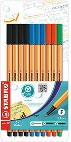 Thumbnail - STABILO point 88 Fineliner farbsortiert 0,4 mm, 10 St.