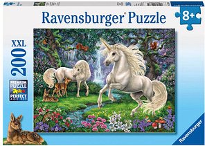 Ravensburger Geheimnisvolle Einhörner XXL Puzzle, 200 Teile