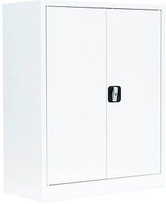 Thumbnail - LÜLLMANN Stahlschrank 530317 signalweiß 80,0 x 38,3 x 100,0 cm, aufgebaut