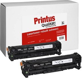 Printus schwarz Toner kompatibel zu HP 305X (CE410XD), 2er-Set