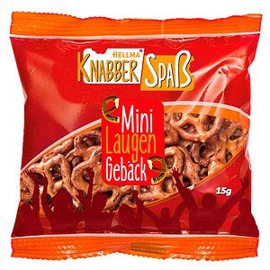 HELLMA Knabberspaß Mini Laugengebäck Gebäck 70x 15,0 g, 70 St.